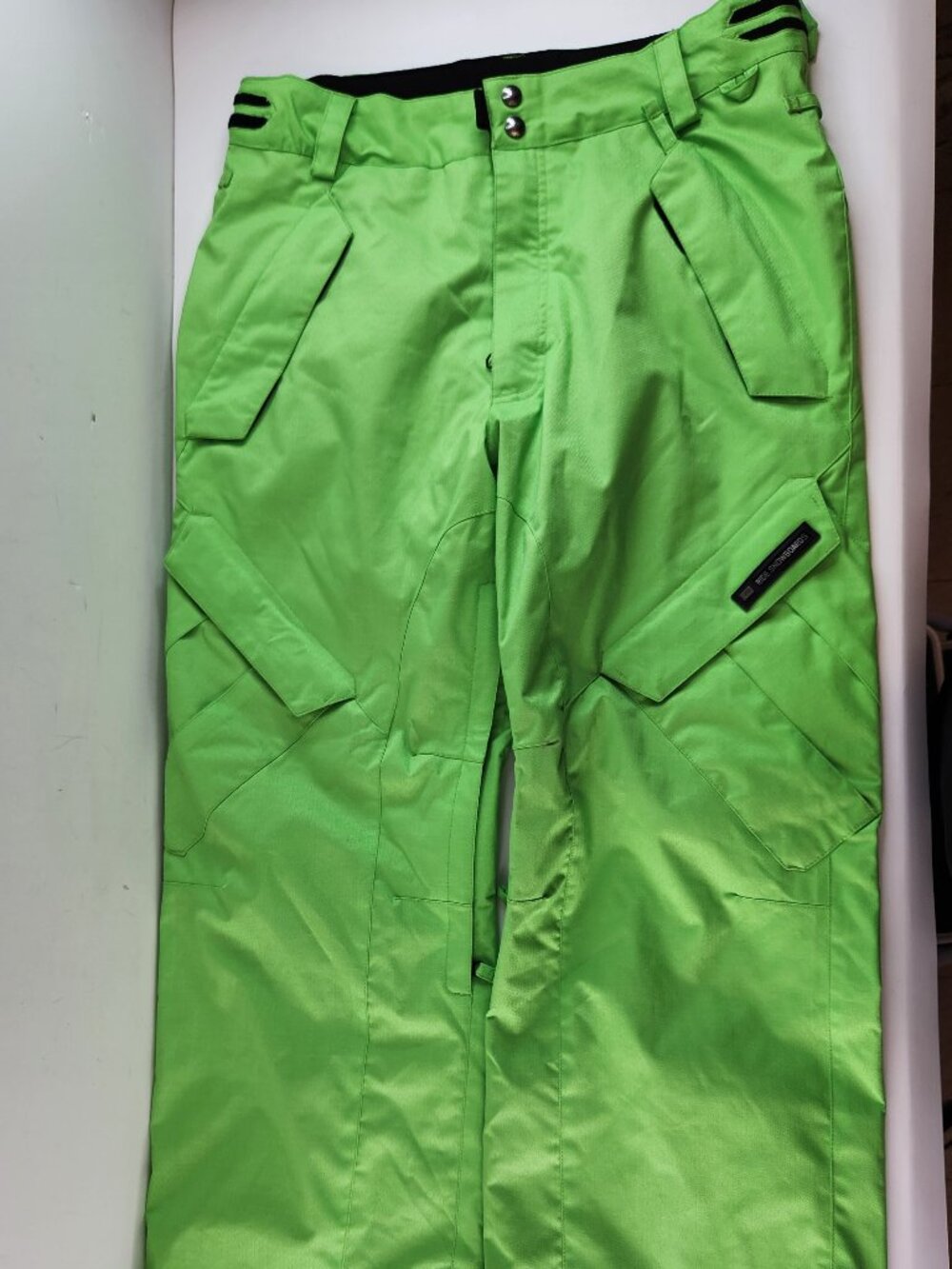 RIDE Mens Lime Green Snowboarding Pants Size Medium Ski Snow Pants